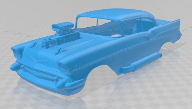 supercharged printable body car 3D प्रिंट मॉडल .c4d .max .obj .3ds .fbx .stl .blend 
