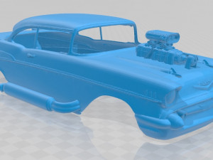 supercharged printable body car 3D प्रिंट मॉडल