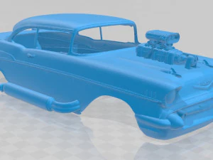 supercharged printable body car 3D Print Model