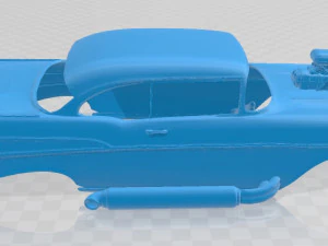 supercharged printable body car 3D Print Model