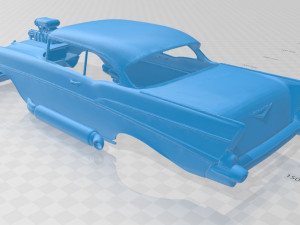 supercharged printable body car 3D प्रिंट मॉडल