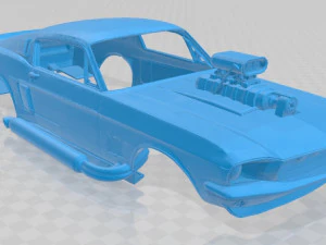 mustang 67 supercharged printable body car 3D Print Model