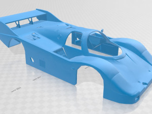 porsche 956 printable body car Modèles 3D en vedette