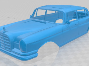 mercedes benz w108 printable body car 3D 프린트 모델
