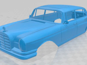 mercedes benz w108 carroceria imprim&iacute;vel Modelo de Impressão 3D