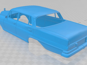 mercedes benz w108 printable body car 3Dプリントモデル