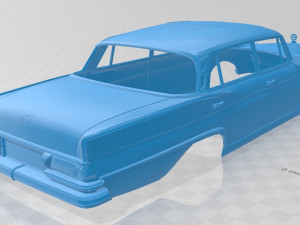 mercedes benz w108 printable body car 3Dプリントモデル