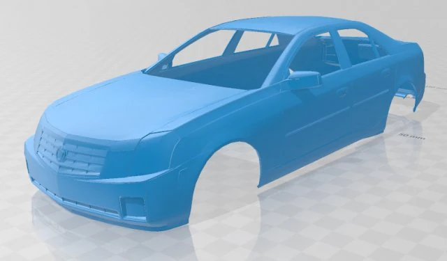 cts printable body car 3D Print Model .c4d .max .obj .3ds .fbx .stl .blend 