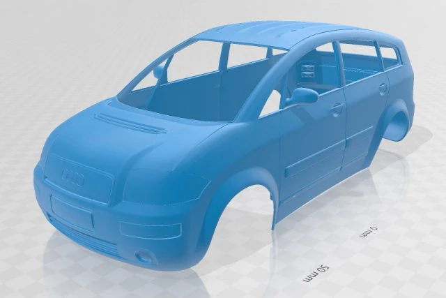 audi a2 printable body car 3D Print Model .c4d .max .obj .3ds .fbx .stl .blend