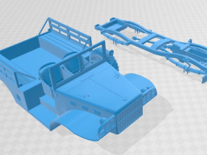 wc-51 printable military truck 3Dプリントモデル