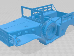 wc-51 printable military truck 3D Print Model