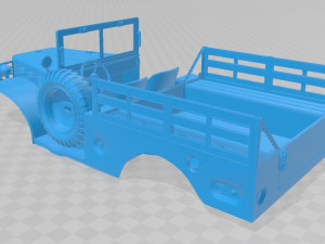 wc-51 printable military truck 3Dプリントモデル