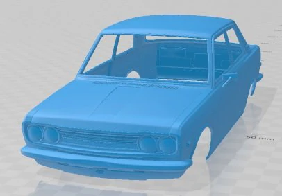 Datsun 510 1970 Printable Body Car 3D Print Model .c4d .max .obj .3ds .fbx .stl .blend