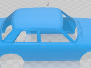 Datsun 510 1970 Printable Body Car Modello di stampa 3D