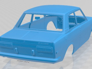 Datsun 510 1970 Printable Body Car Modello di stampa 3D