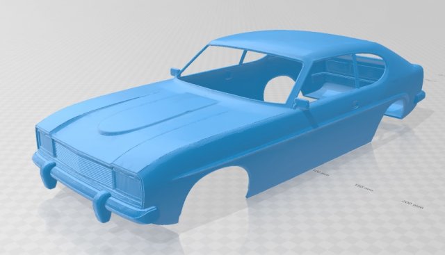 capri mk1 printable body car 3D Print Model .c4d .max .obj .3ds .fbx .stl .blend