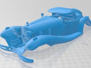 mercedes benz 540k printable body car Model Cetak 3D