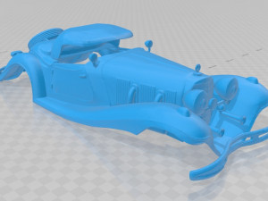 mercedes benz 540k printable body car 3D Print Model