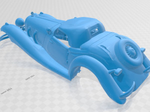 mercedes benz 540k printable body car 3D Print Model