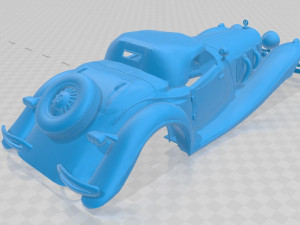 mercedes benz 540k printable body car 3D Print Model