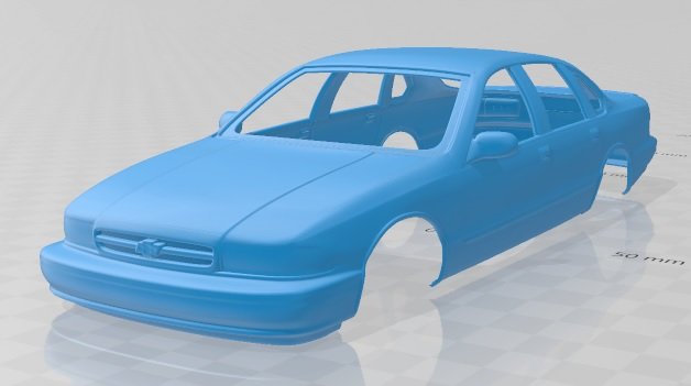 impala ss 1995 printable body car Modello di stampa 3D .c4d .max .obj .3ds .fbx .stl .blend 