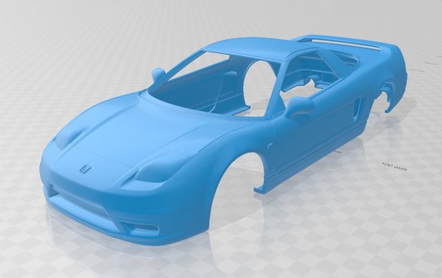 honda nsx printable body car 3Dプリントモデル .c4d .max .obj .3ds .fbx .stl .blend 