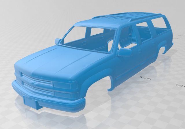 suburban 1999 printable body car 3D 打印模型 .c4d .max .obj .3ds .fbx .stl .blend 
