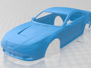 Mustang Cobra 2000 carrosserie imprimable Modèles 3D en vedette