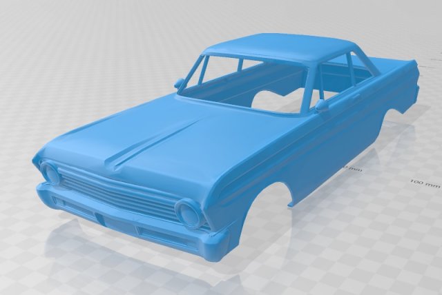 falcon 1965 printable body car 3Dプリントモデル .c4d .max .obj .3ds .fbx .stl .blend