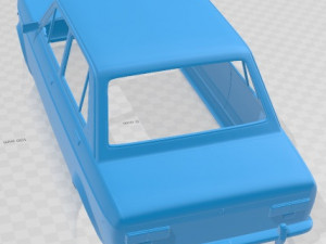 Fiat 128 1969 Printable Body Car 3D Принт Модель