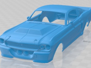 Mustang Shelby GT500 Eleanor 1967 Printable Body Car 3D Print Model