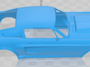 Mustang Shelby GT500 Eleanor 1967 Printable Body Car Model Cetak 3D