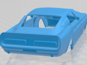 Mustang Shelby GT500 Eleanor 1967 Printable Body Car Model Cetak 3D