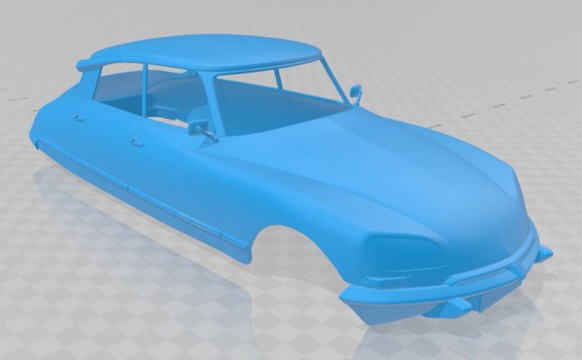 citroen ds 1967 printable body car 3D Print Model .c4d .max .obj .3ds .fbx .stl .blend 