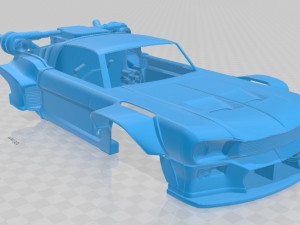 mustang future printable body car 3D-Druckmodell