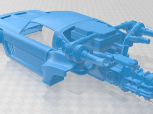 mustang future printable body car 3D-Druckmodell