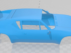 de tomaso pantera gts 1971 printable body car Modelo de Impressão 3D
