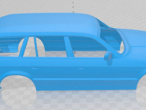 serie 5 e34 touring 1991 printable body car 3D प्रिंट मॉडल