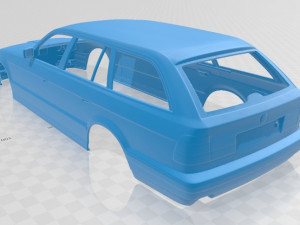 serie 5 e34 touring 1991 printable body car 3D प्रिंट मॉडल