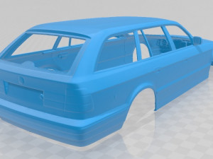 serie 5 e34 touring 1991 printable body car 3D प्रिंट मॉडल