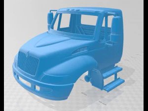 caminh&atilde;o com cabine para impress&atilde;o internacional durastar 2002 Modelo de Impressão 3D