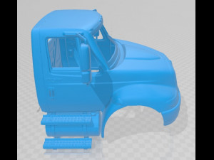 international durastar 2002 printable cabin truck 3D Print Model