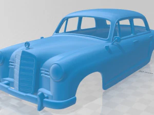 mercedes benz ponton 180 w120 1953 printable body car 3D Print Model