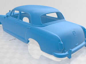 mercedes benz ponton 180 w120 1953 printable body car 3D Принт Модель