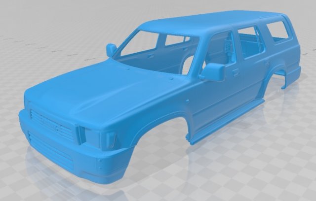 toyota runner 1989 printable body car 3D 프린트 모델 .c4d .max .obj .3ds .fbx .stl .blend 