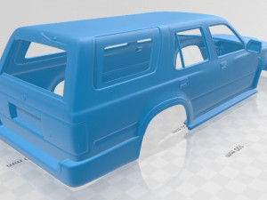 toyota runner 1989 printable body car 3D 프린트 모델