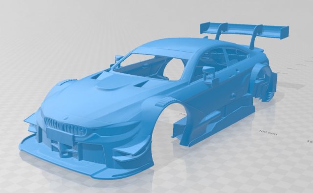 m4 dtm 2015 printable body car 3D 프린트 모델 .c4d .max .obj .3ds .fbx .stl .blend 