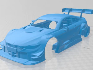 एम4 डीटीएम 2015 प्रिंट करने योग्य बॉडी कार 3D प्रिंट मॉडल