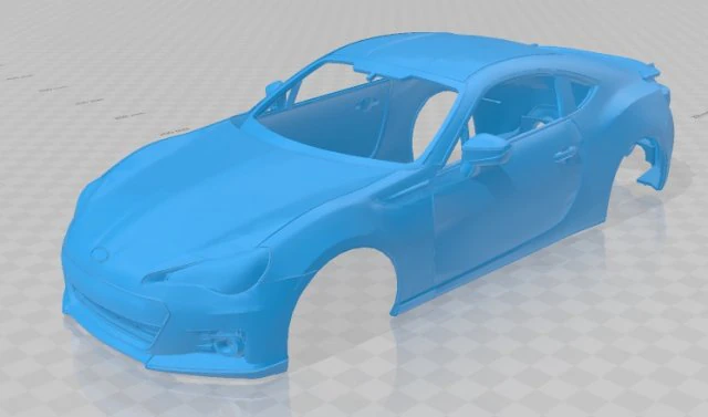 subaru brz 2014 printable body car 3D Print Model .c4d .max .obj .3ds .fbx .stl .blend 