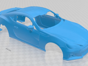 subaru brz 2014 printable body car 3Dプリントモデル